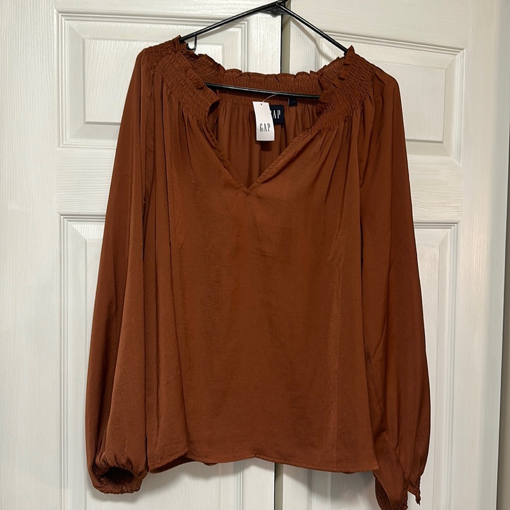 Gap orange blouse
